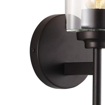 Juno Farmhouse Industrial Iron Cylinder LED Sconce - JONATHAN Y